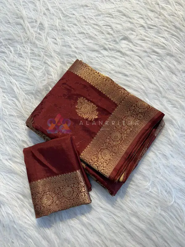 Viscose Russian Self-Jacquard Saree