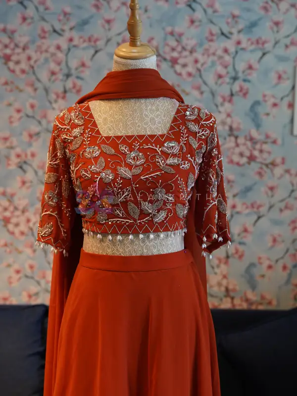 Hand-Embroidered Lehenga