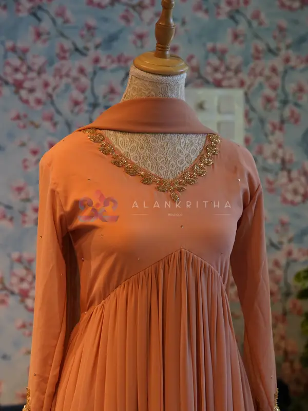 Peach Aliacut Skirt
