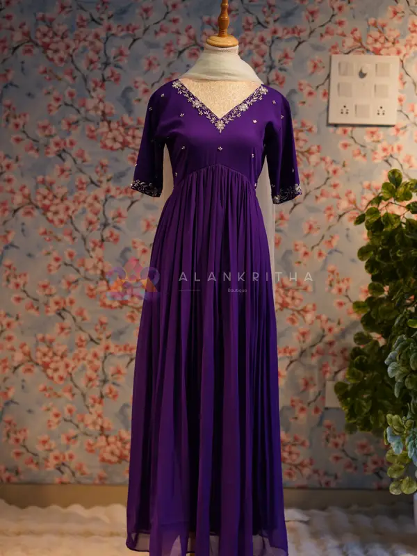 Alia-Cut Anarkali with Dupatta