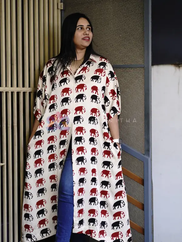 Pure Modal Silk Shirt Kaftan